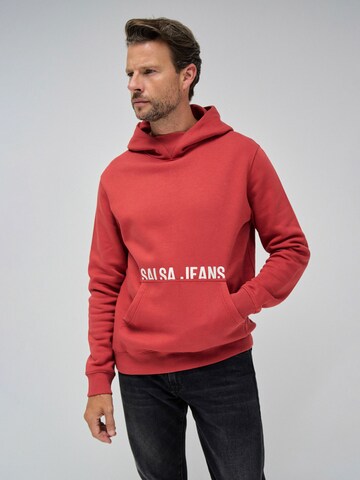 Salsa Jeans Sweatshirt in Rood: voorkant