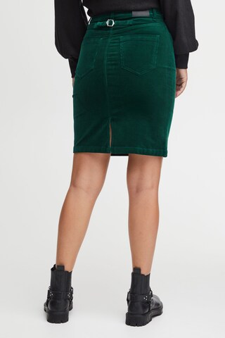 PULZ Jeans Rok 'Mila' in Groen