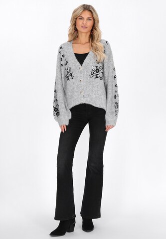 usha FESTIVAL - Casaco de malha em cinzento