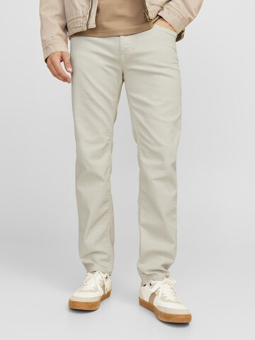 JACK & JONES Regular Jeans in Wit: voorkant