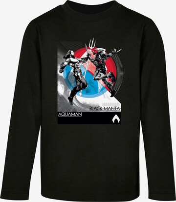 ABSOLUTE CULT Shirt 'Aquaman - Vs Black Manta' in Schwarz: predná strana