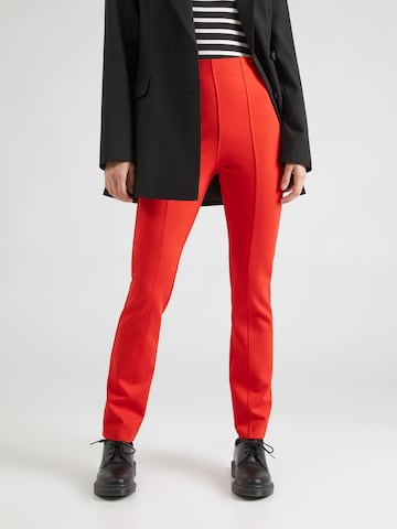 Coupe slim Pantalon TOMMY HILFIGER en rouge : devant