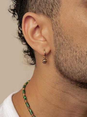 Hey Happiness Oorbel 'Evil Eye' in Goud: voorkant