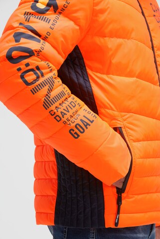 CAMP DAVID Winter Jacket in Orange: front