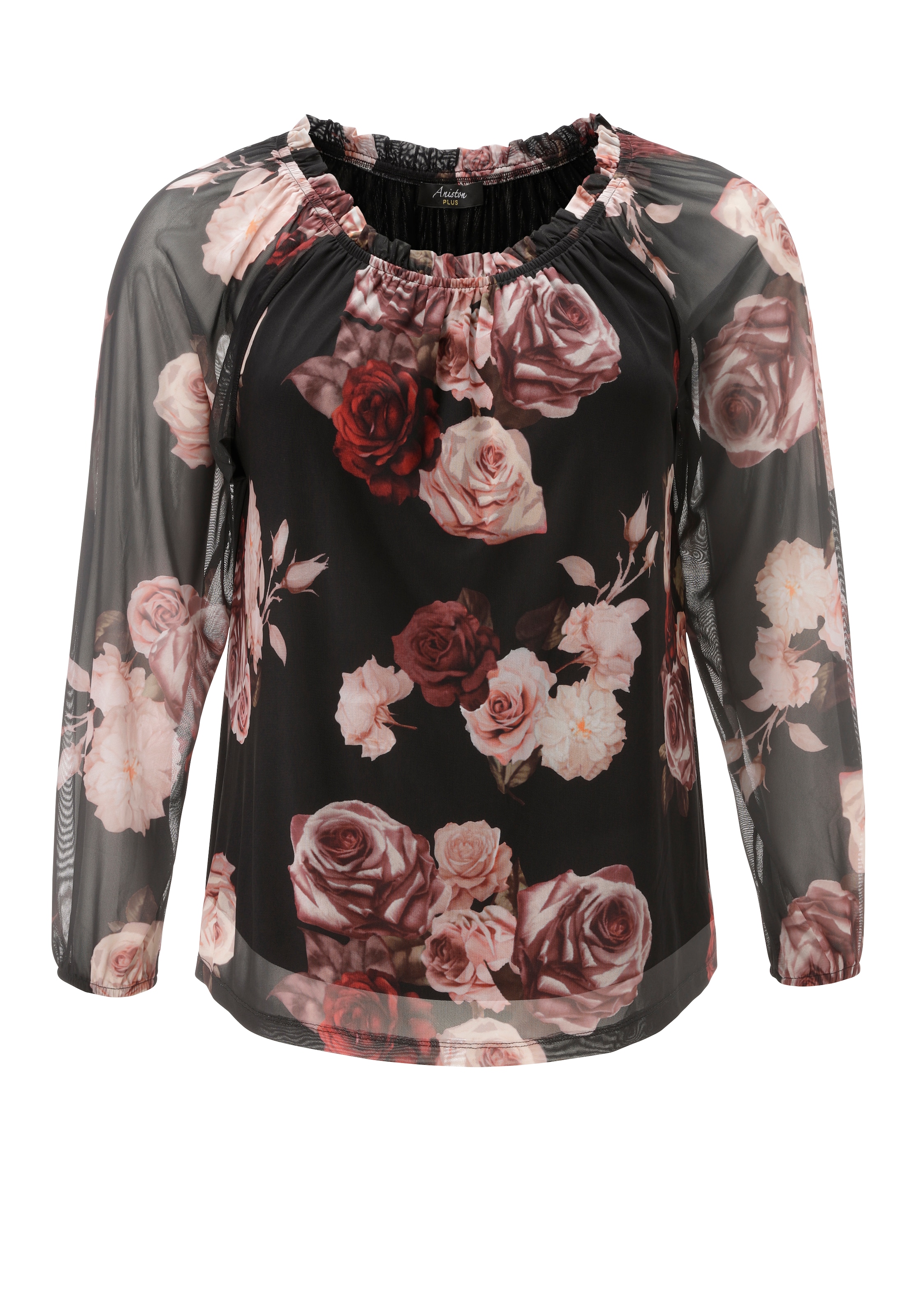 Aniston Bluse in Schwarz: Vorderseite
