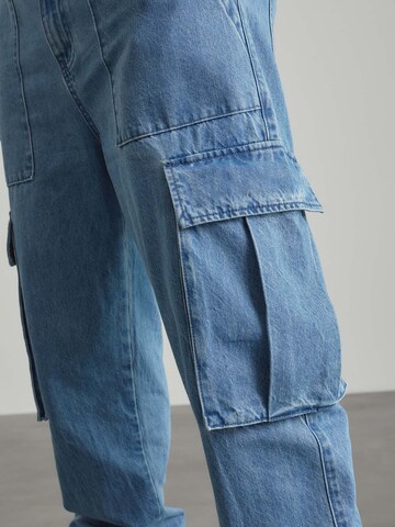 Loosefit Jeans cargo 'Niels' ABOUT YOU x Benny Cristo en bleu