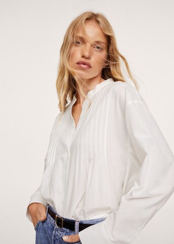 MANGO Bluse 'Diana' in Weiß: Vorderseite