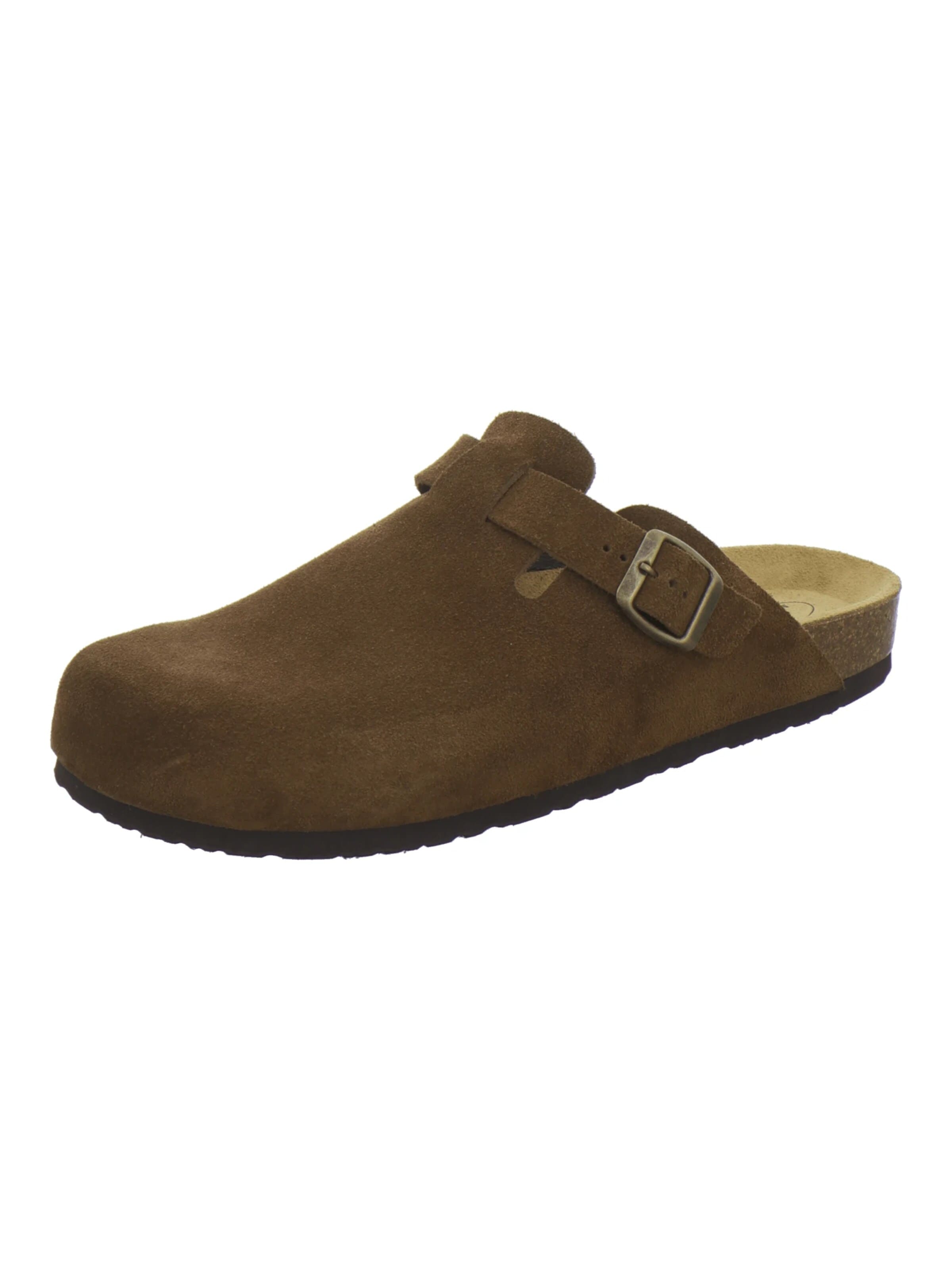 AFS-Schuhe - Zuecos 'Clogs Herren cafe Veloursleder' en marrón: frente