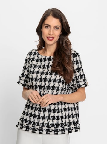 Camicia da donna di heine in nero: frontale