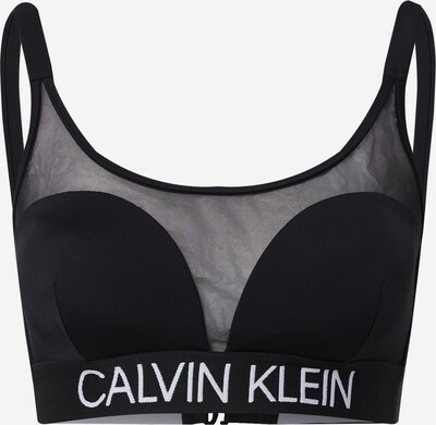 Calvin Klein Swimwear Soutien-gorge en noir / blanc, Vue avec produit