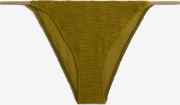 Slip costum de baie de la Calvin Klein Swimwear pe verde: față