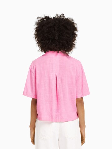 Bershka Bluse in Pink