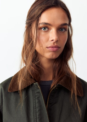 MANGO TEEN Prehodna jakna 'BRISTOL' | zelena barva