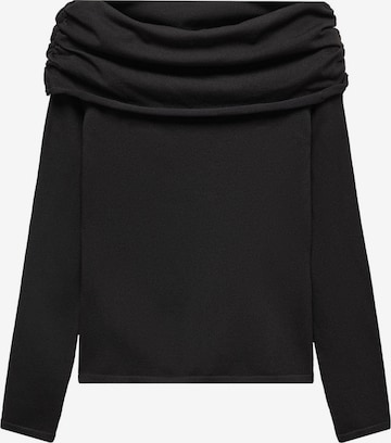 MANGO Sweater 'GLOWUP' in Black: front