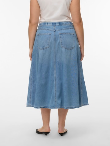 Vero Moda Curve Nederdel 'VMHilla' i blå