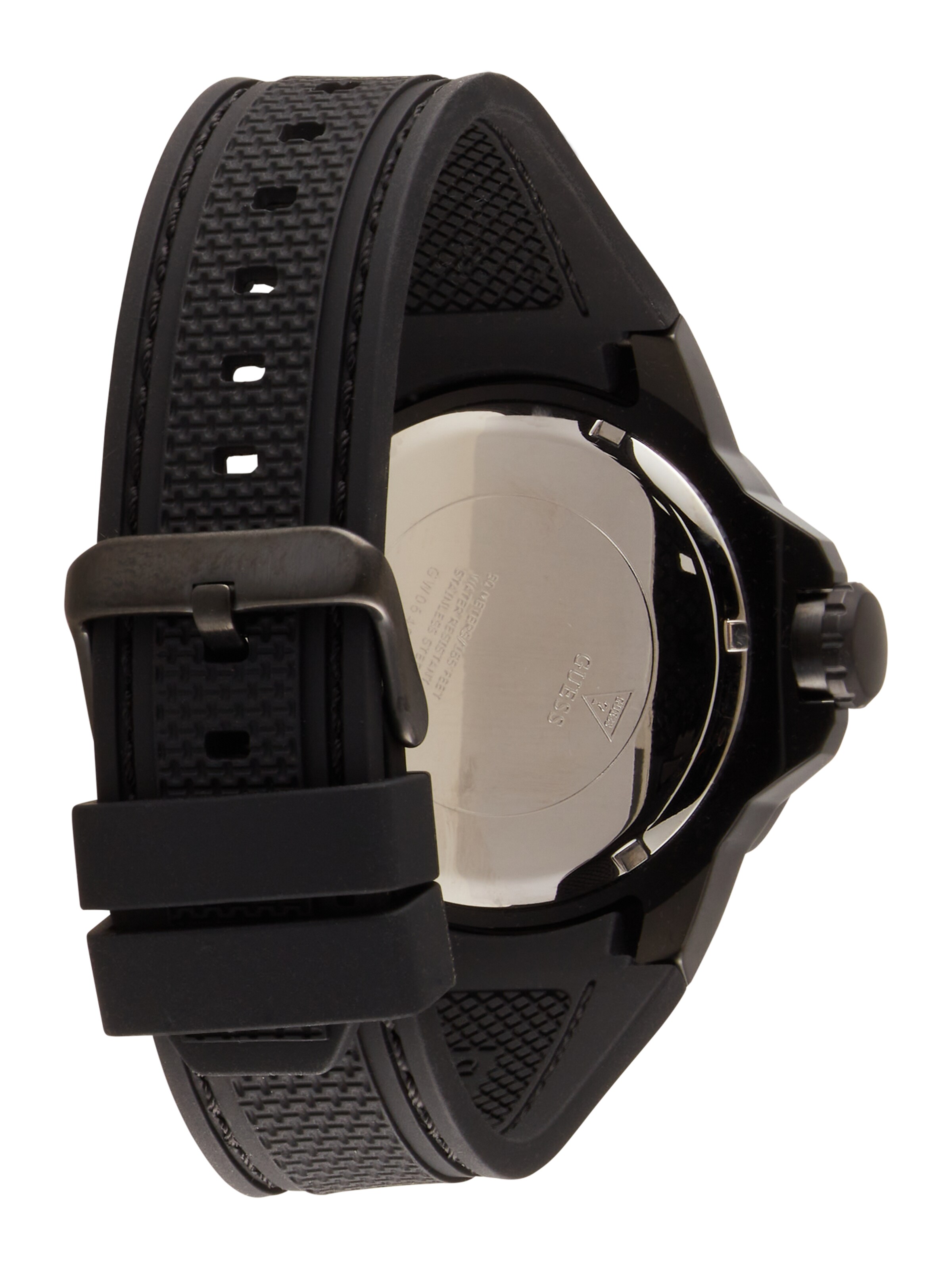 GUESS Uhr 'Contender' in Schwarz