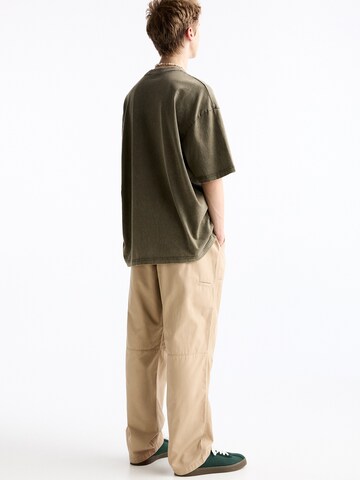 Pull&Bear Loosefit Broek in Beige