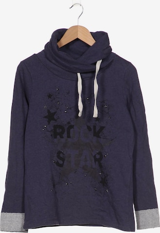 STREET ONE Sweatshirt & Zip-Up Hoodie in M in Blue: front