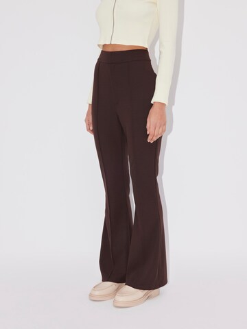 évasé Pantalon à plis 'Hildegard' LeGer by Lena Gercke en marron