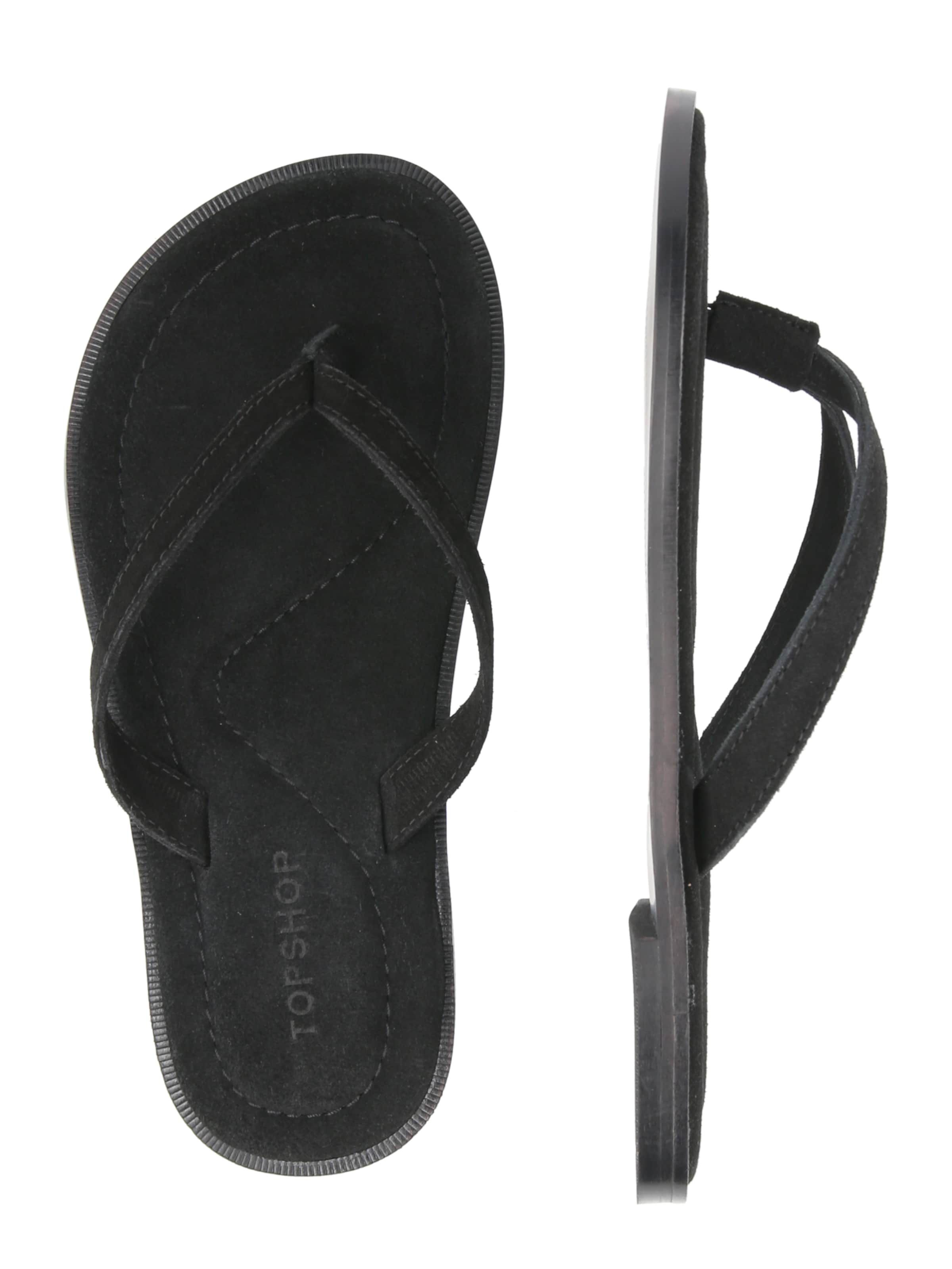 TOPSHOP Босоножки через палец 'JAY' в Черный