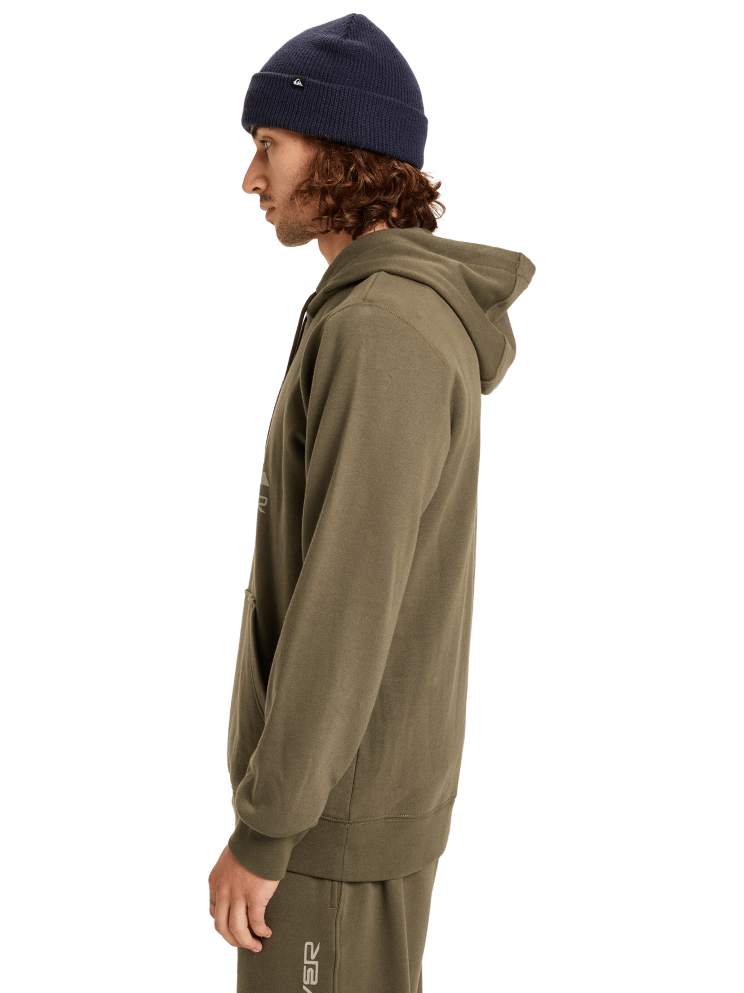 QUIKSILVER Athletic Sweatshirt 'Comp Logo' in Brown