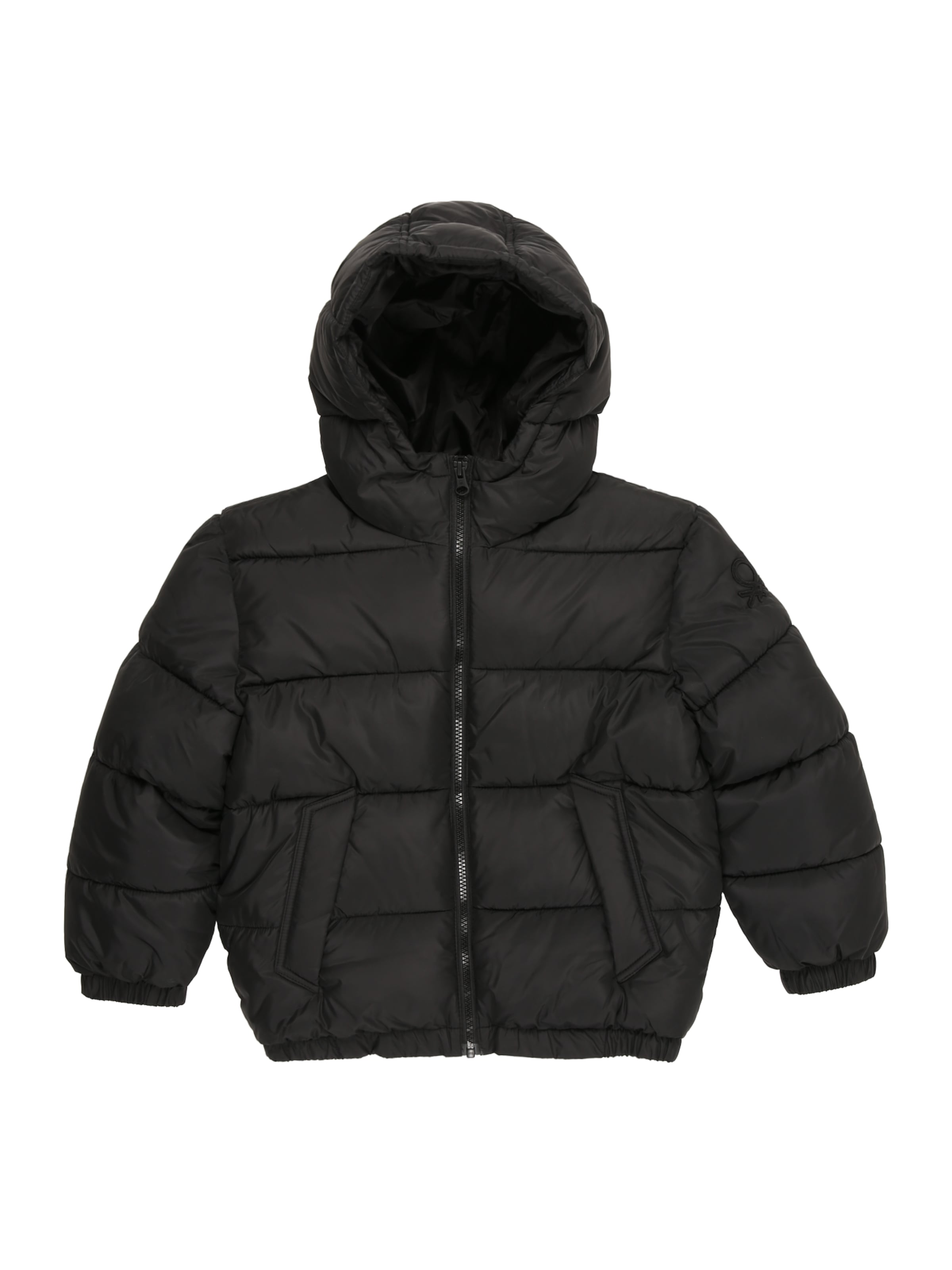 melns UNITED COLORS OF BENETTON Ziemas jaka: no priekšpuses