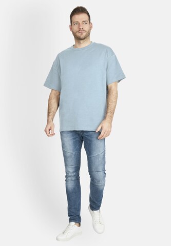 T-Shirt Steffen Klein en bleu