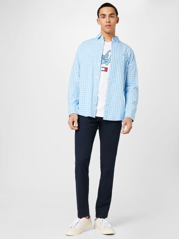 mėlyna TOMMY HILFIGER Standartinis modelis Marškiniai