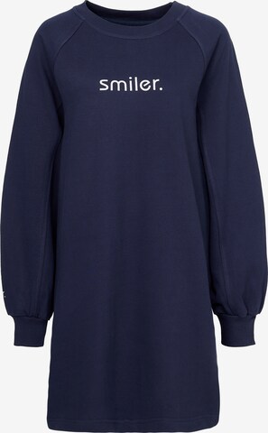 smiler. Sweatshirt 'Nippy' in Blauw: voorkant