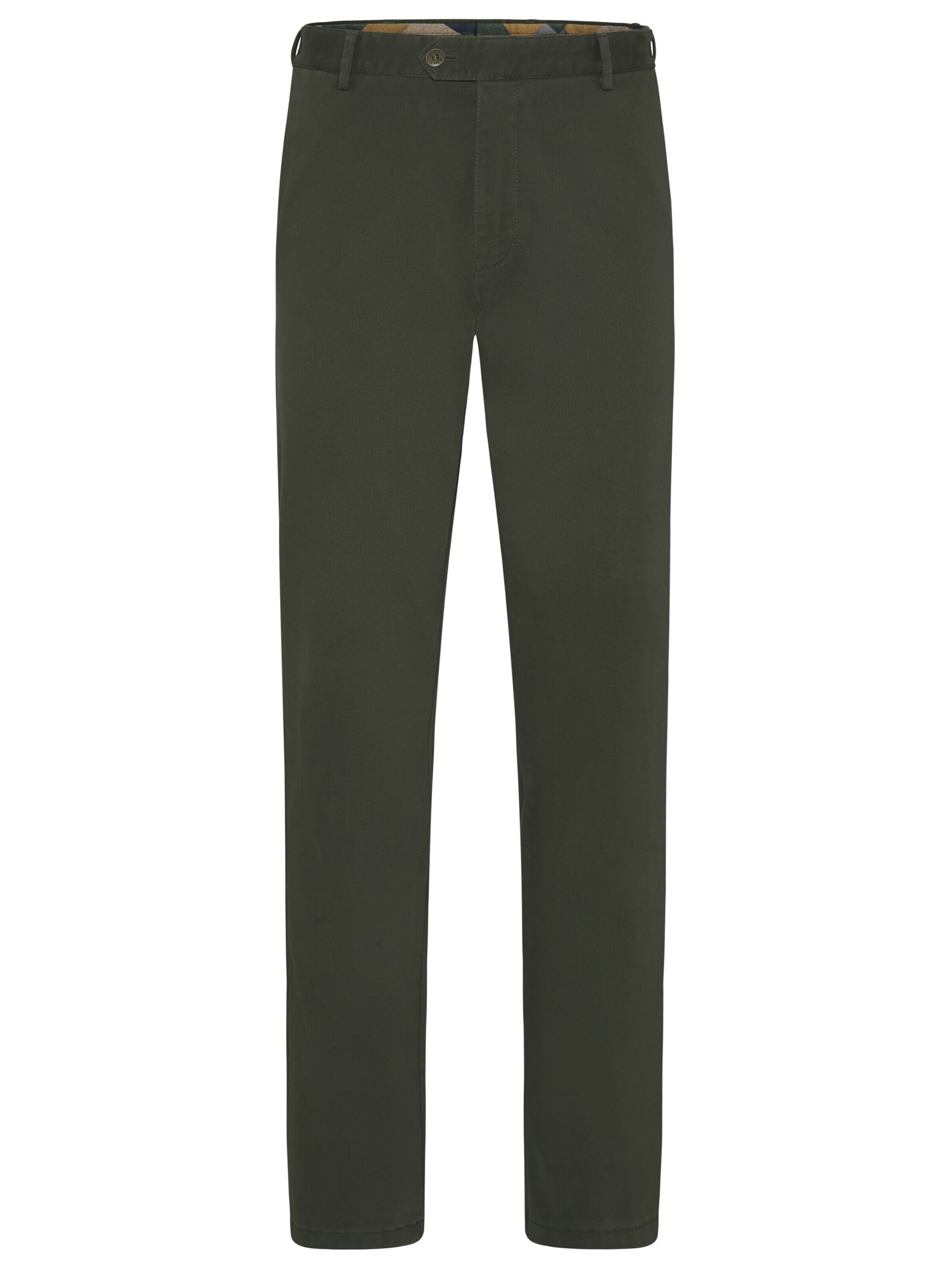 MEYER Chino Pants in Green: front