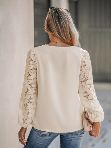 Cupshe Blouse 'Long Sleeve' in Beige