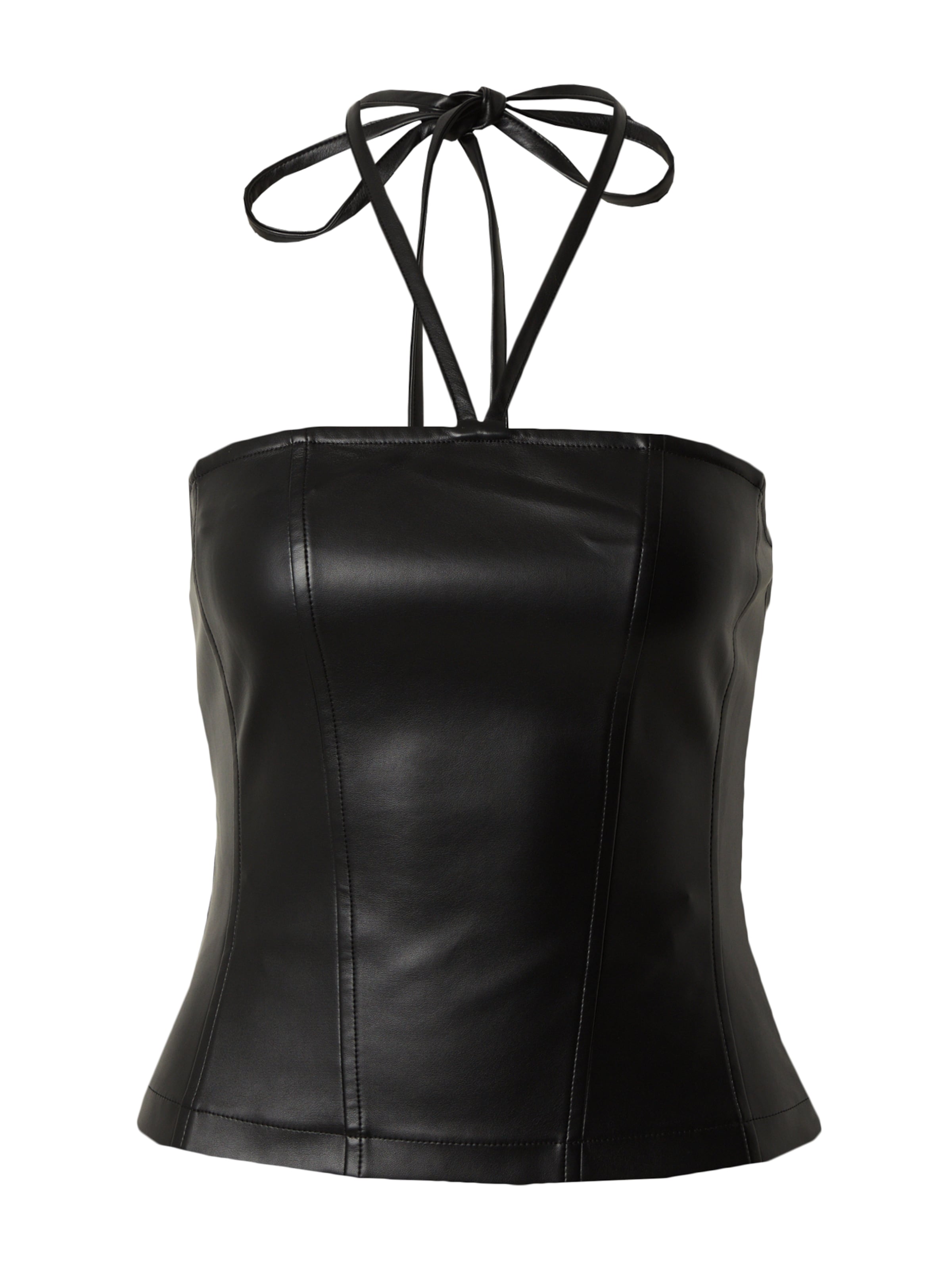 melns ABOUT YOU x Emili Sindlev Topiņš 'Eleni': no priekšpuses