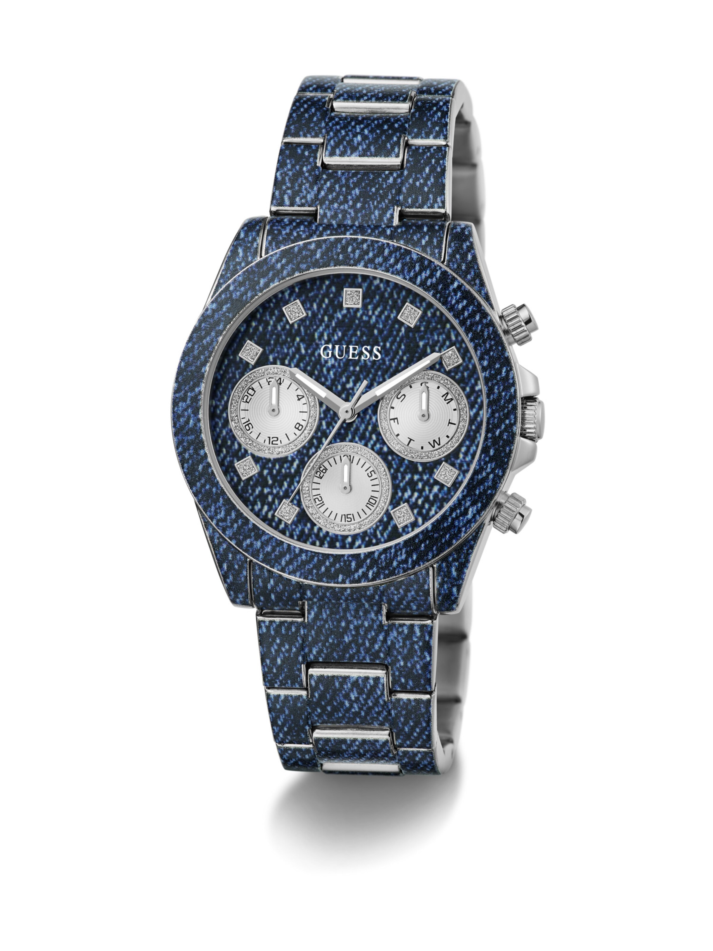 GUESS Uhr 'Indigo' in Blau