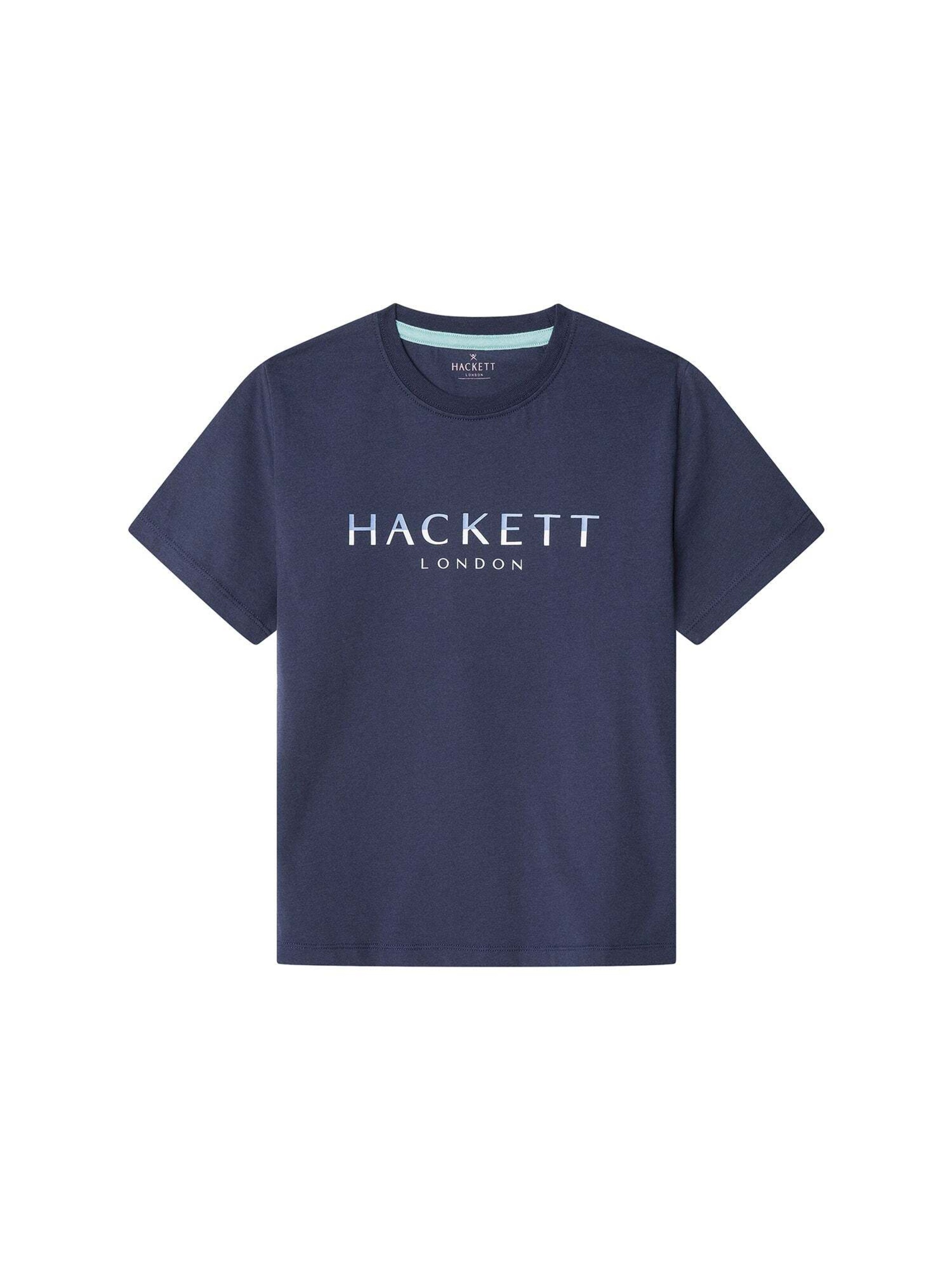 T-Shirt Hackett London en bleu : devant
