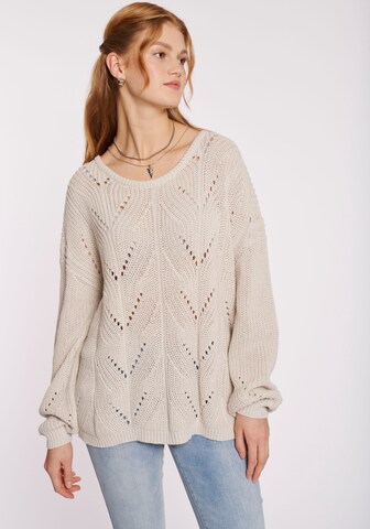 Hailys Sweater in Beige: front