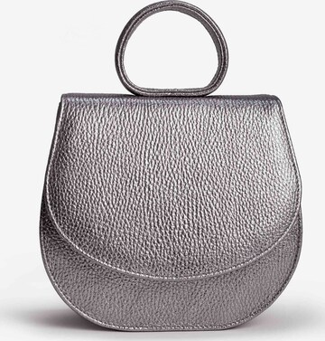 Gretchen Schultertasche 'Ebony Mini Loop Bag' in Silber: Vorderseite