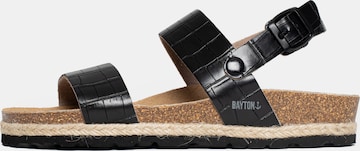 Bayton Sandalen met riem 'Tone' in Zwart: voorkant