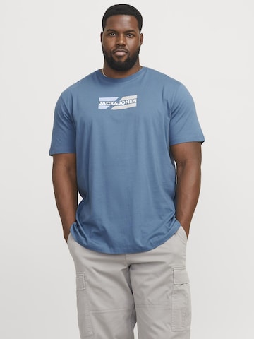 Jack & Jones Plus Shirt in Blue: front