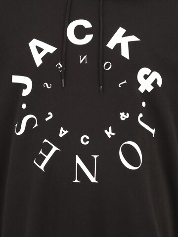 Jack & Jones Plus Sweatshirt 'JJWARRIOR' in Schwarz