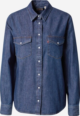 LEVI'S ® Blouse 'Iconic Western' in Blauw: voorkant