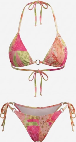 Cupshe Triangle Bikini 'Triangle' in Pink: front
