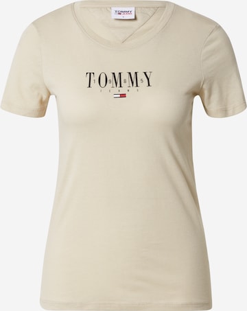 Tommy Jeans Koszulka w kolorze beżowy: przód