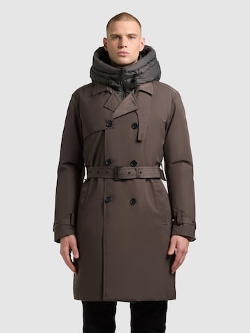 Cappotto di mezza stagione 'Tarm' di khujo in grigio: frontale