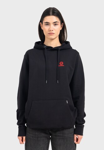 Oldskull Sweater 'Asian Neon Djane Logo Graphic' in Black