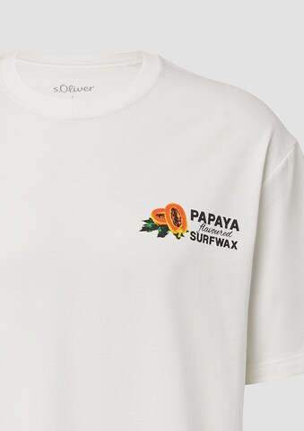 T-Shirt s.Oliver en blanc