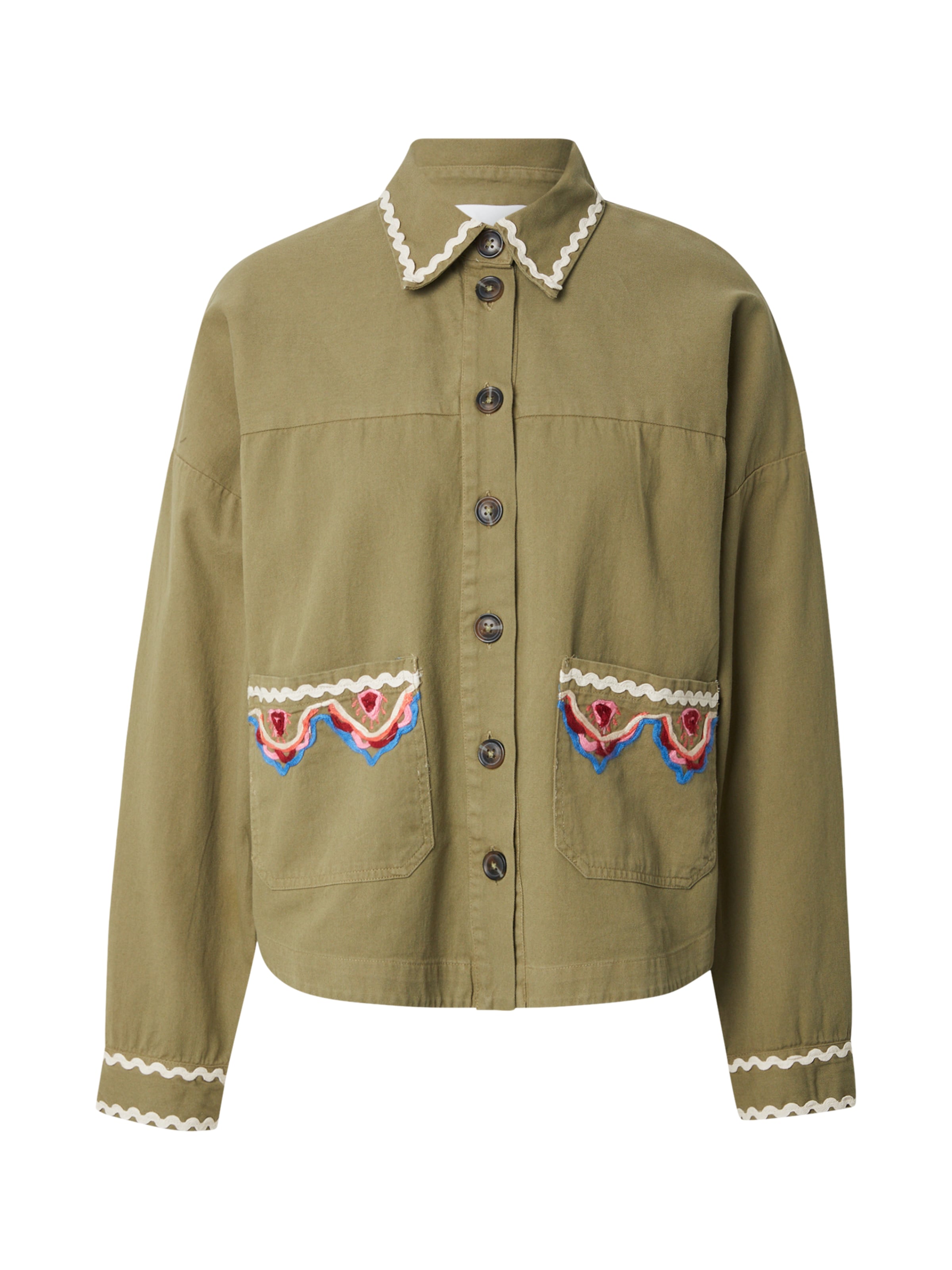 Veste mi-saison 'YASMIRRA' YAS en vert : devant