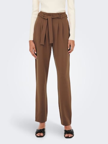 JDY Tapered Pants 'Tanja' in Brown: front