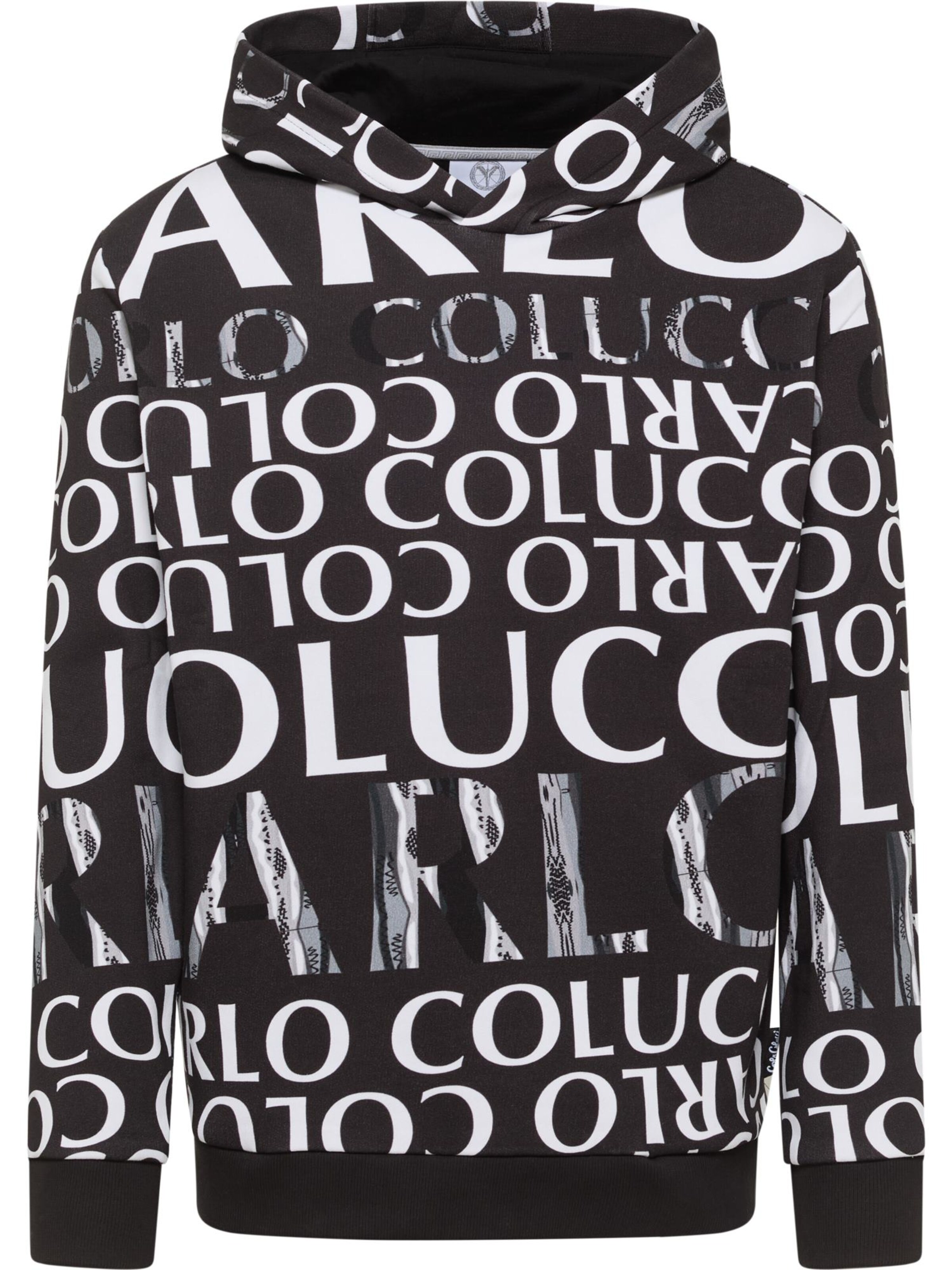 Carlo Colucci Sweatshirt 'Dipauli' in Black: front