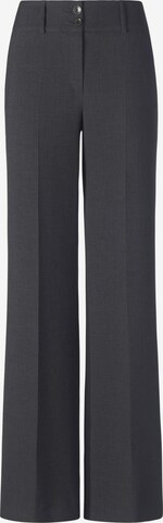 Fadenmeister Berlin Wide leg Pleated Pants in Grey: front