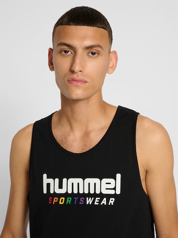 Hummel T-Shirt 'RAINBOW' in Schwarz